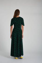 Beverley Dress - Green Black