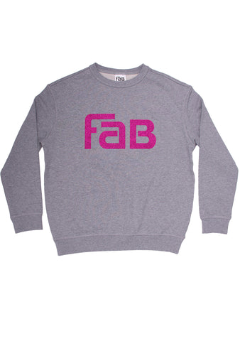 FAB Crew - Grey / Pink Sparkle