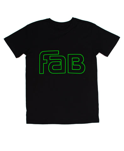 Big FAB Tee - black / neon green