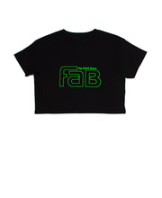 FAB JJ Crop Tee - black/green